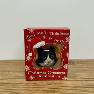 Black & White Cat Ornament Bulb By E & S Pets